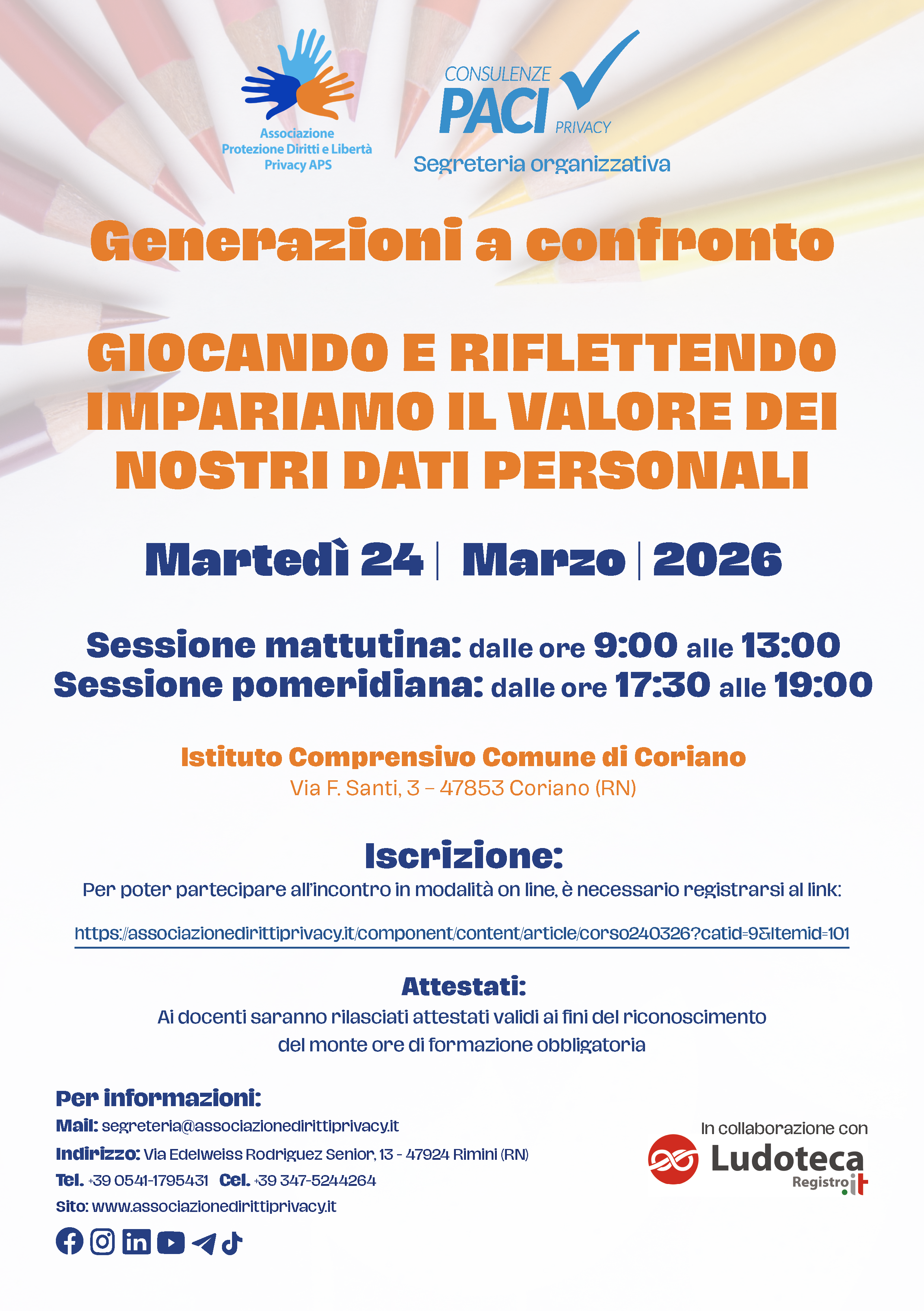 GIOCANDO E RIFLETTENDO IMPARIAMO IL VALORE DEI NOSTRI DATI PERSONALI